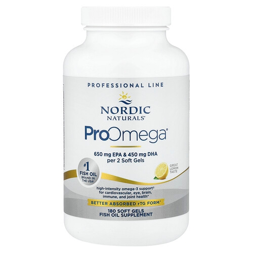 Nordic Naturals Proomega Lemon 180 Soft Gels 640 Mg Per Soft Gel product image