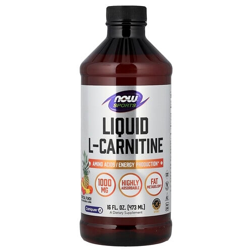 Now Foods Sports L Carnitine Liquid Tropical Punch 16 Fl Oz 473 Ml product image