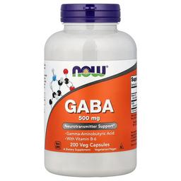 Now Foods Gaba With Vitamin B 6 200 Veg Capsules