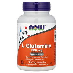 Now Foods L Glutamine 500 Mg 120 Veg Capsules