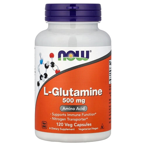 Now Foods L Glutamine 500 Mg 120 Veg Capsules product image
