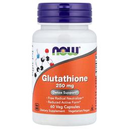Now Foods Glutathione 250 Mg 60 Veg Capsules