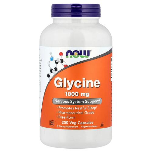 나우푸드 NOW Foods, 글라이신, 1,000mg, 베지 캡슐 250정 product image