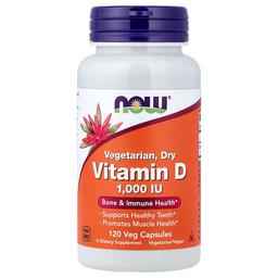 Now Foods Vegetarian Dry Vitamin D 1 000 Iu 120 Veg Capsules