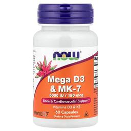 Now Foods Mega D3 Mk 7 60 Capsules