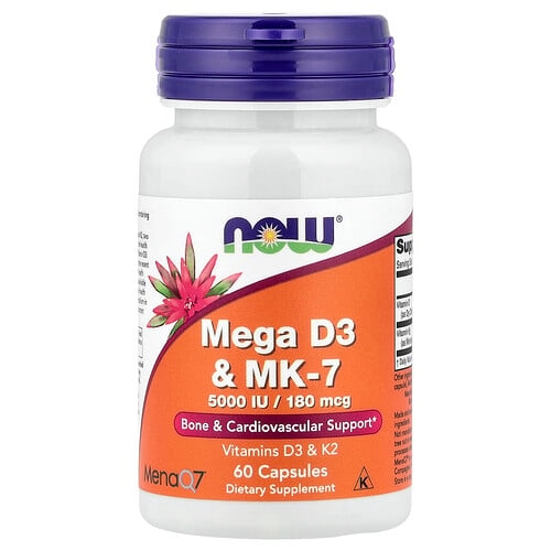 Now Foods Mega D3 Mk 7 60 Capsules product image
