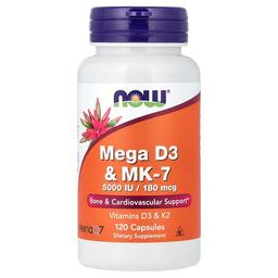 Now Foods Mega D3 Mk 7 120 Capsules