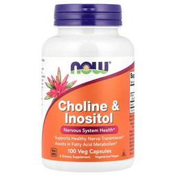 Now Foods Choline Inositol 100 Veg Capsules