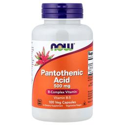 Now Foods Pantothenic Acid 500 Mg 100 Veg Capsules