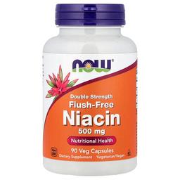 Now Foods Flush Free Niacin 500 Mg 90 Veg Capsules