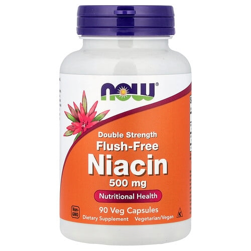 Now Foods Flush Free Niacin 500 Mg 90 Veg Capsules product image