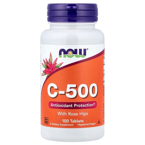 Now Foods C 500 With Rose Hips 100 Tablets product image