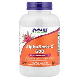 Now Foods Alphasorb C 500 180 Veg Capsules