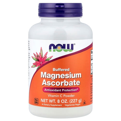 Now Foods Buffered Magnesium Ascorbate Vitamin C Powder 8 Oz 227 G product image
