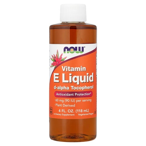 Now Foods Vitamin E Liquid D Alpha Tocopherol 4 Fl Oz 118 Ml product image