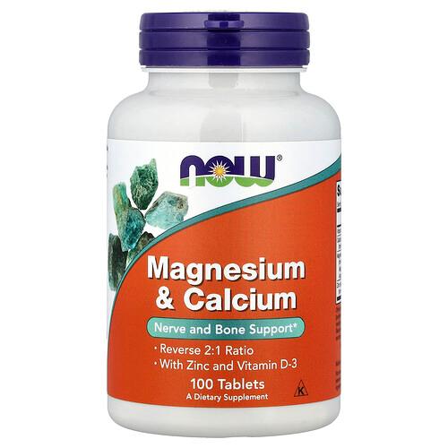 Now Foods Magnesium Calcium With Zinc And Vitamin D 3 100 Tablets product image