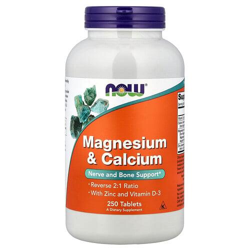 Now Foods Magnesium Calcium With Zinc And Vitamin D 3 250 Tablets product image