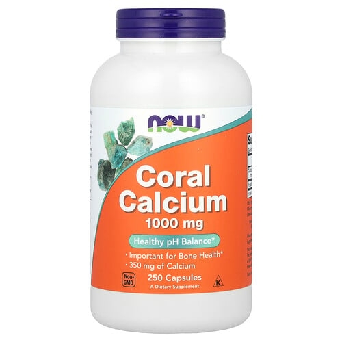 Now Foods Coral Calcium 1 000 Mg 250 Capsules product image