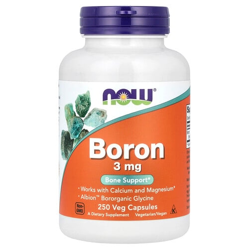 Now Foods Boron 3 Mg 250 Veg Capsules product image