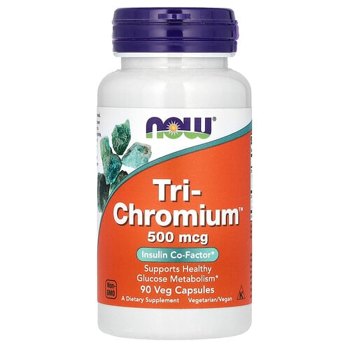 Now Foods Tri Chromium 500 Mcg 90 Veg Capsules product image