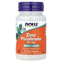 Now Foods Zinc Picolinate 50 Mg 30 Veg Capsules