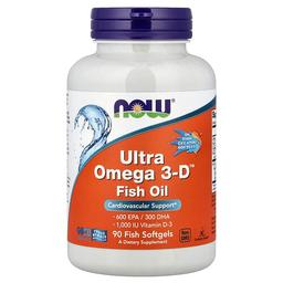 Now Foods Ultra Omega 3 D Fish Oil 90 Fish Softgels