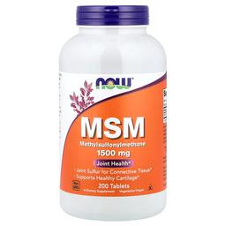 Now Foods Msm 1 500 Mg 200 Tablets