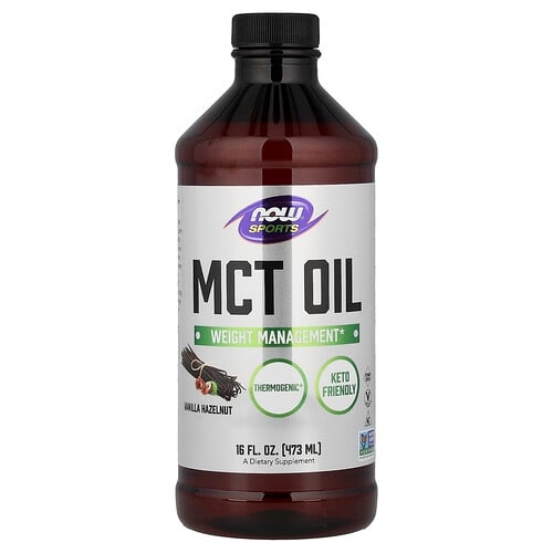 Now Foods Sports Mct Oil Vanilla Hazelnut 16 Fl Oz 473 Ml product image