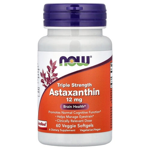Now Foods Astaxanthin 12 Mg 60 Veggie Softgels product image