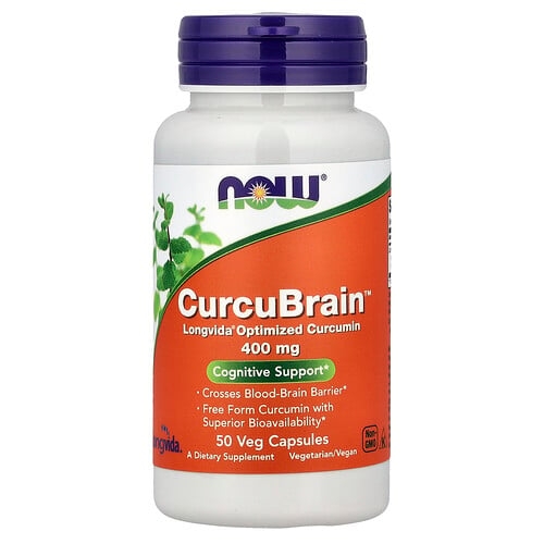 Now Foods Curcubrain 400 Mg 50 Veg Capsules product image