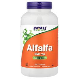 Now Foods Alfalfa 650 Mg 500 Tablets