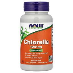 Now Foods Chlorella 60 Tablets 1 000 Mg Per Tablet