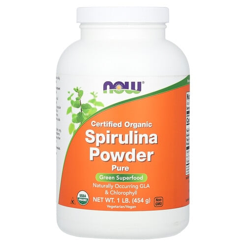 Now Foods Certified Organic Spirulina Powder 1 Lb 454 G product image