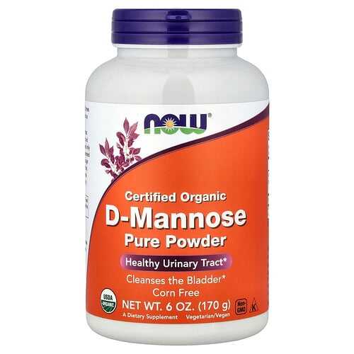 Now Foods Certified Organic D Mannose Pure Powder 6 Oz 170 G product image