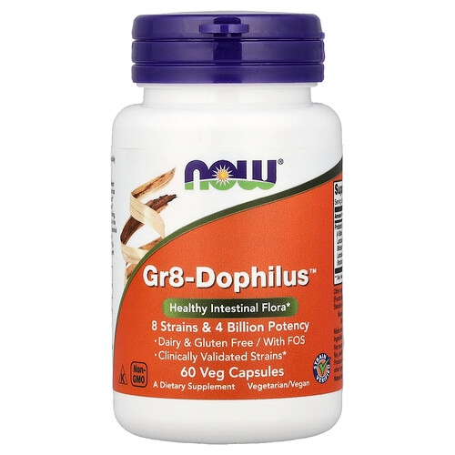 Now Foods Gr8 Dophilus 60 Veg Capsules product image