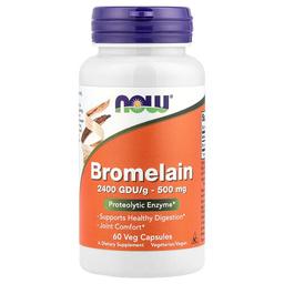 Now Foods Bromelain 500 Mg 60 Veg Capsules