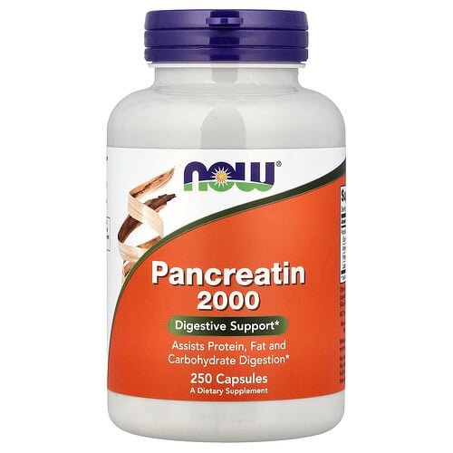 Now Foods Pancreatin 2000 250 Capsules product image