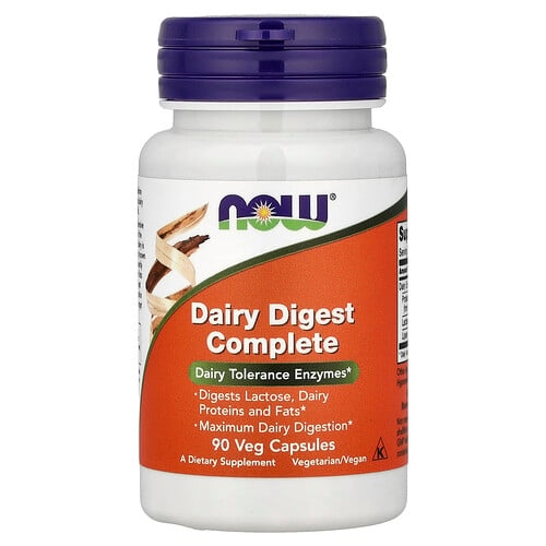 Now Foods Dairy Digest Complete 90 Veg Capsules product image