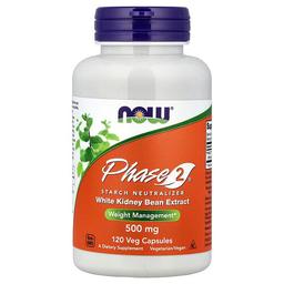 Now Foods Phase 2 Starch Neutralizer 500 Mg 120 Veg Capsules