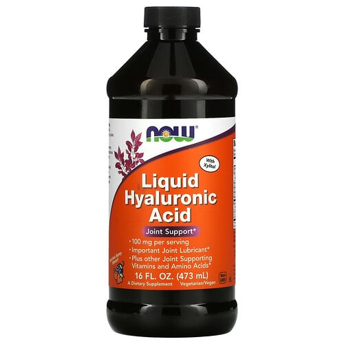 Now Foods Liquid Hyaluronic Acid Berry 100 Mg 16 Fl Oz 473 Ml product image