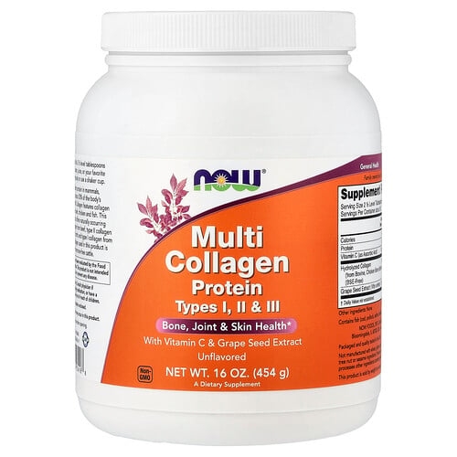 Now Foods Multi Collagen Protein Unflavored 16 Oz 454 G product image