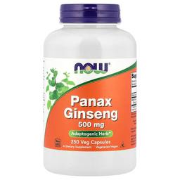 Now Foods Panax Ginseng 500 Mg 250 Veg Capsules