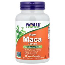 Now Foods Raw Maca 750 Mg 90 Veg Capsules