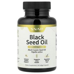 Snap Supplements Black Seed Oil 90 Softgel Capsules 500 Mg Per Softgel