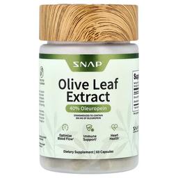 Snap Supplements Olive Leaf Extract 60 Capsules 750 Mg Per Capsule