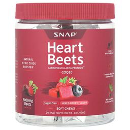Snap Supplements Heart Beets Coq10 Mixed Berry 60 Soft Chews