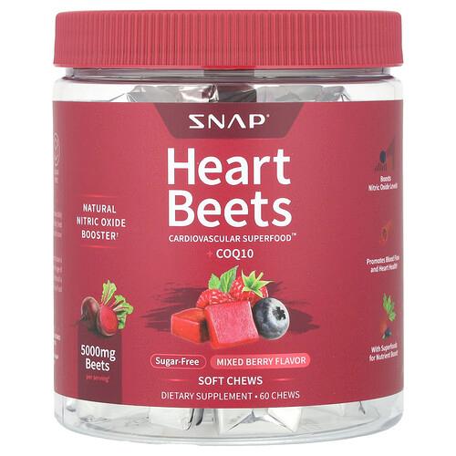 Snap Supplements Heart Beets Coq10 Mixed Berry 60 Soft Chews product image