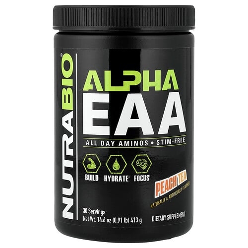 Nutrabio Alpha Eaa Peach Tea 0 91 Lb 413 G product image