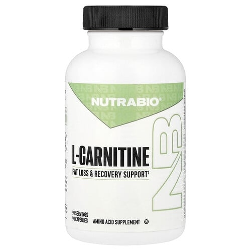 Nutrabio L Carnitine 90 Capsules 500 Mg Per Capsule product image