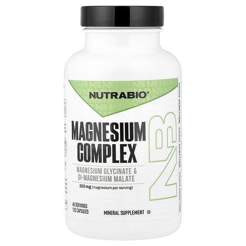 Nutrabio Magnesium Complex 120 Capsules 100 Mg Per Capsule product image